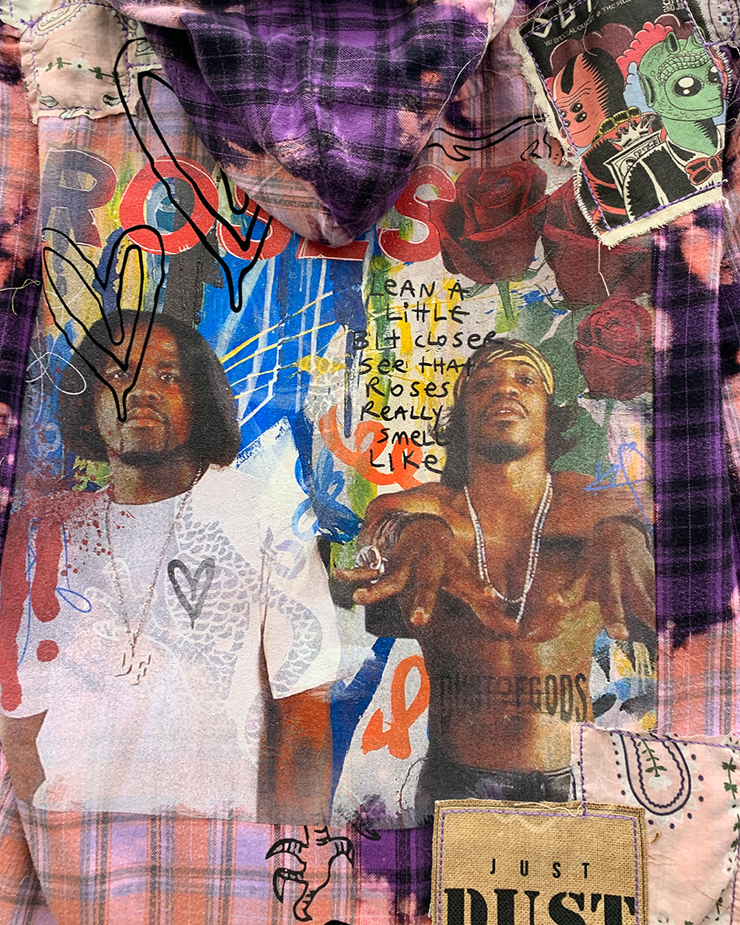 Rose Tie-Dye Flannel