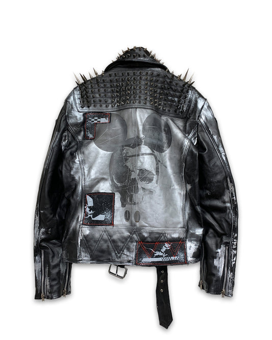 Fractured Leather Jacket