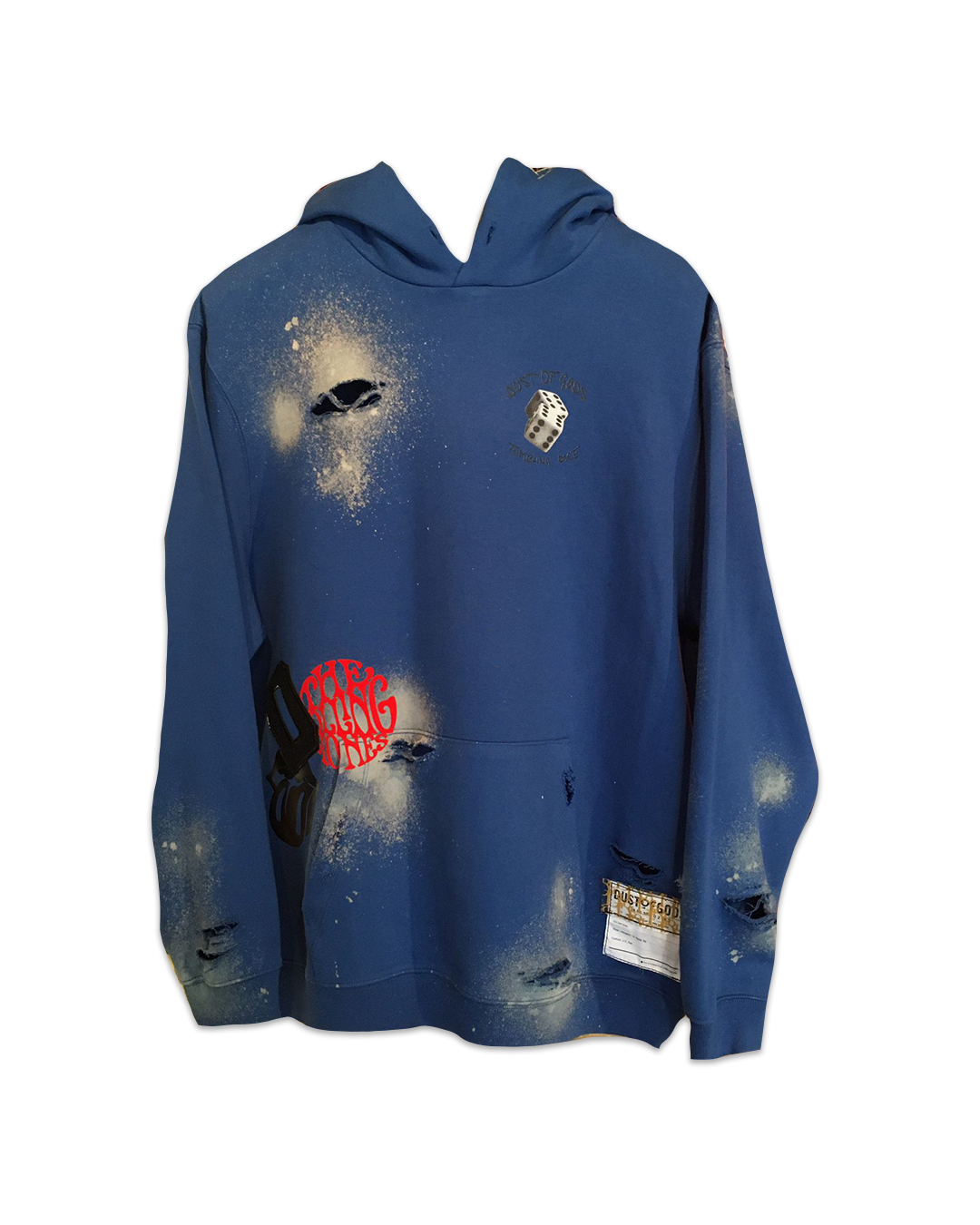 Blue Dusted Rolling Stones Pullover