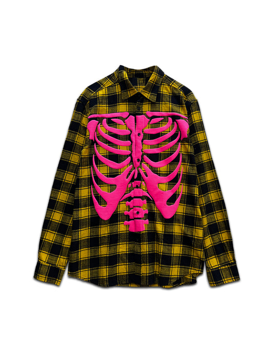 Skull & Bones Yellow Flannel