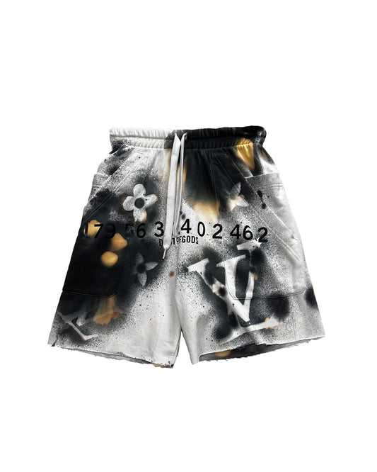 This Is Not LV White Shorts