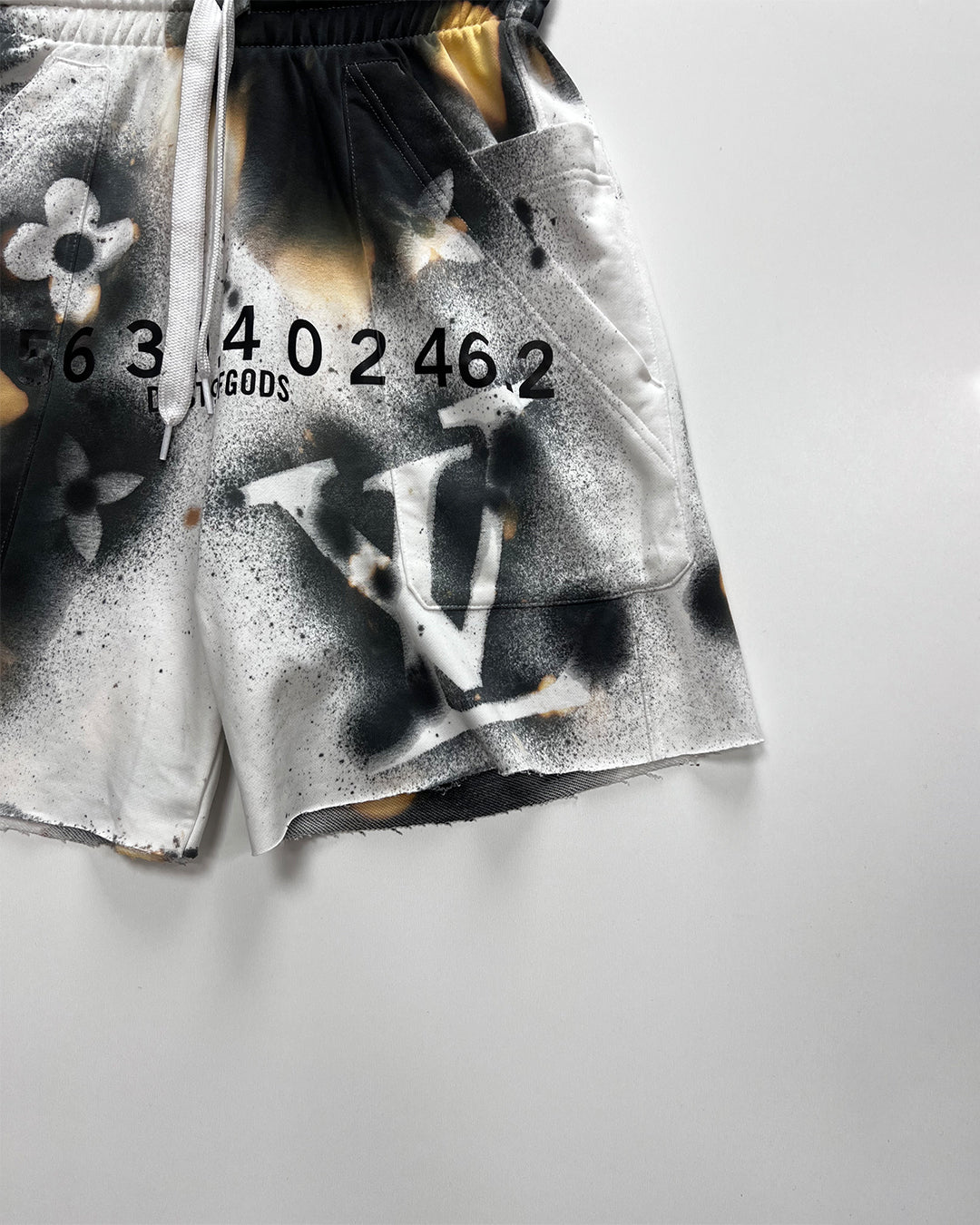 This Is Not LV White Shorts