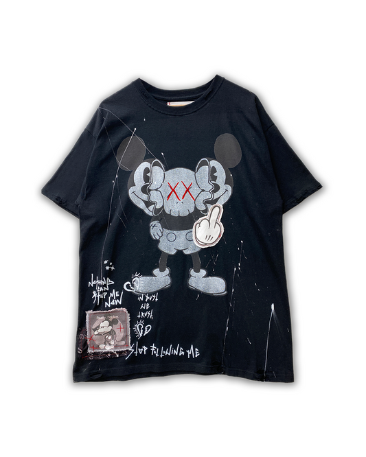 Dusted Black Mickey Shirt