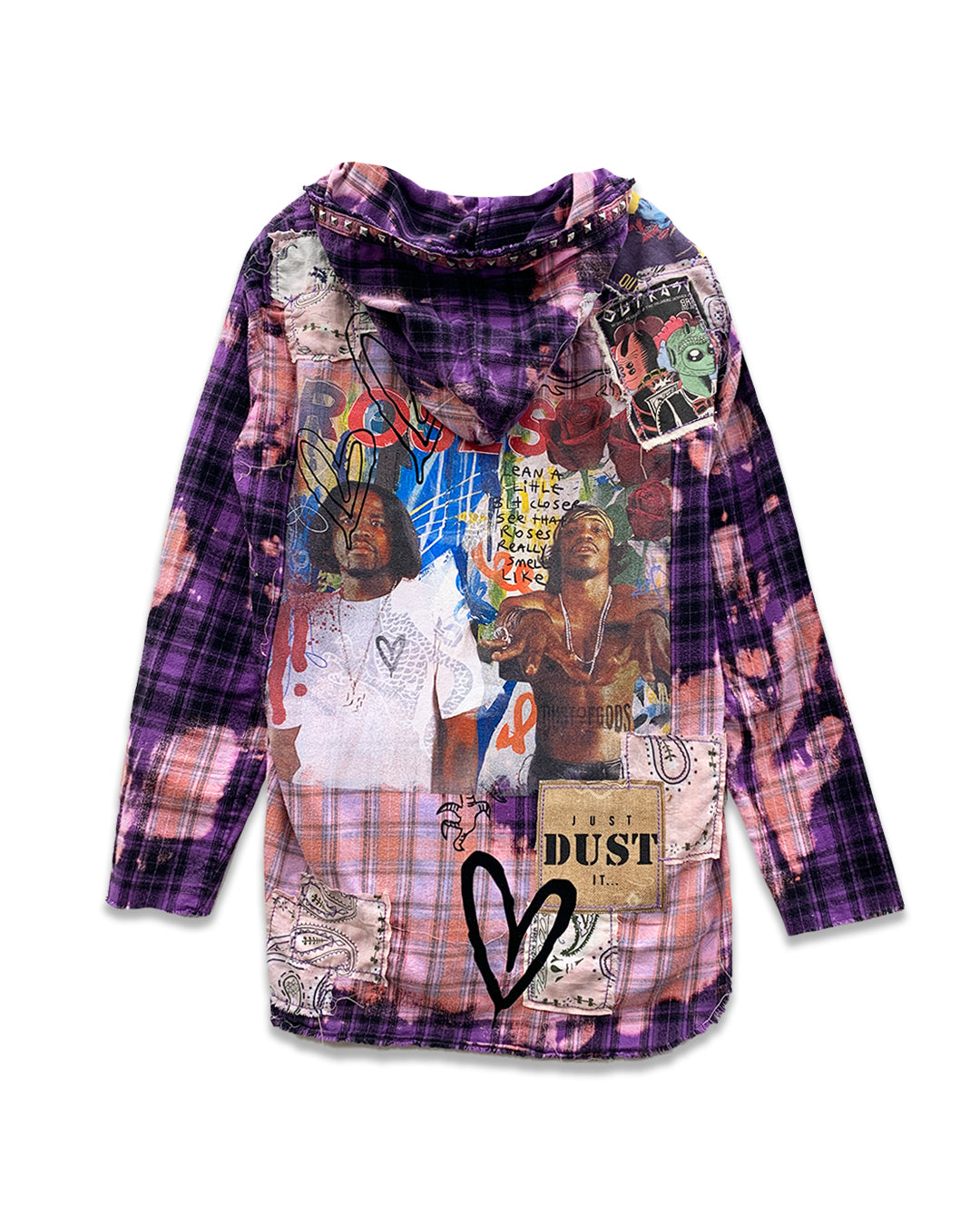 Rose Tie-Dye Flannel