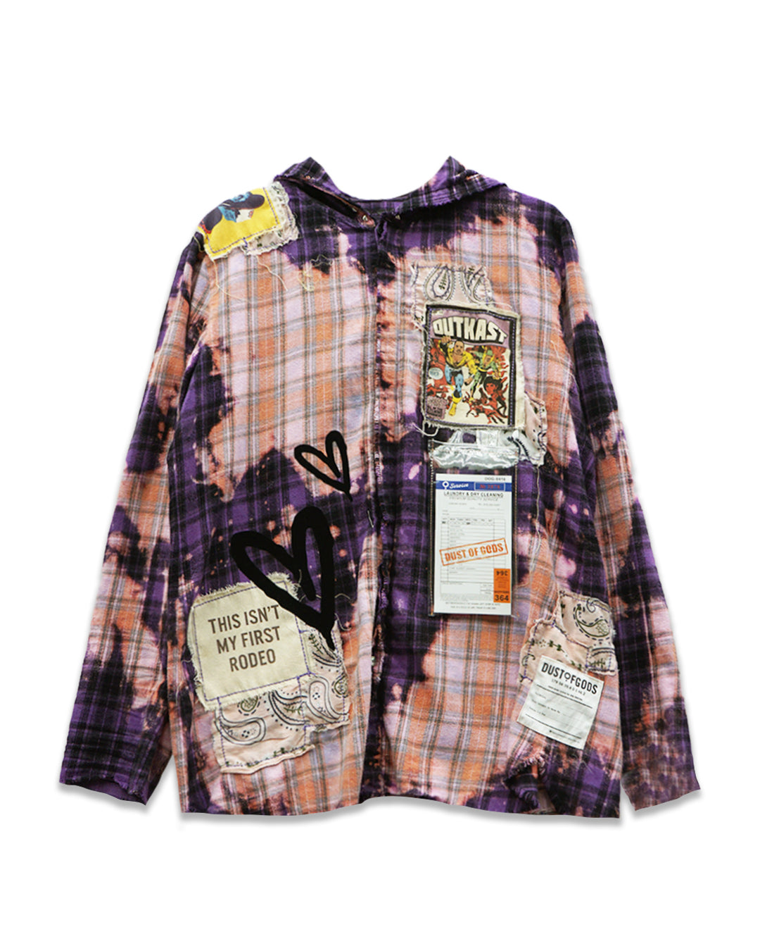 Rose Tie-Dye Flannel