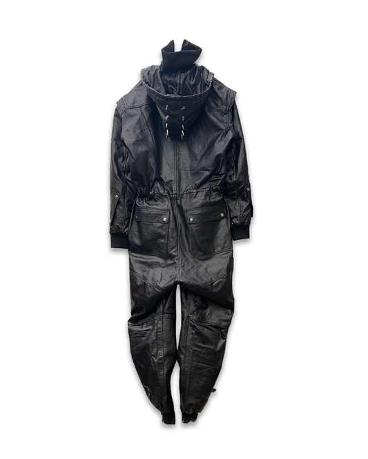 Staples Leather Jumpsuit